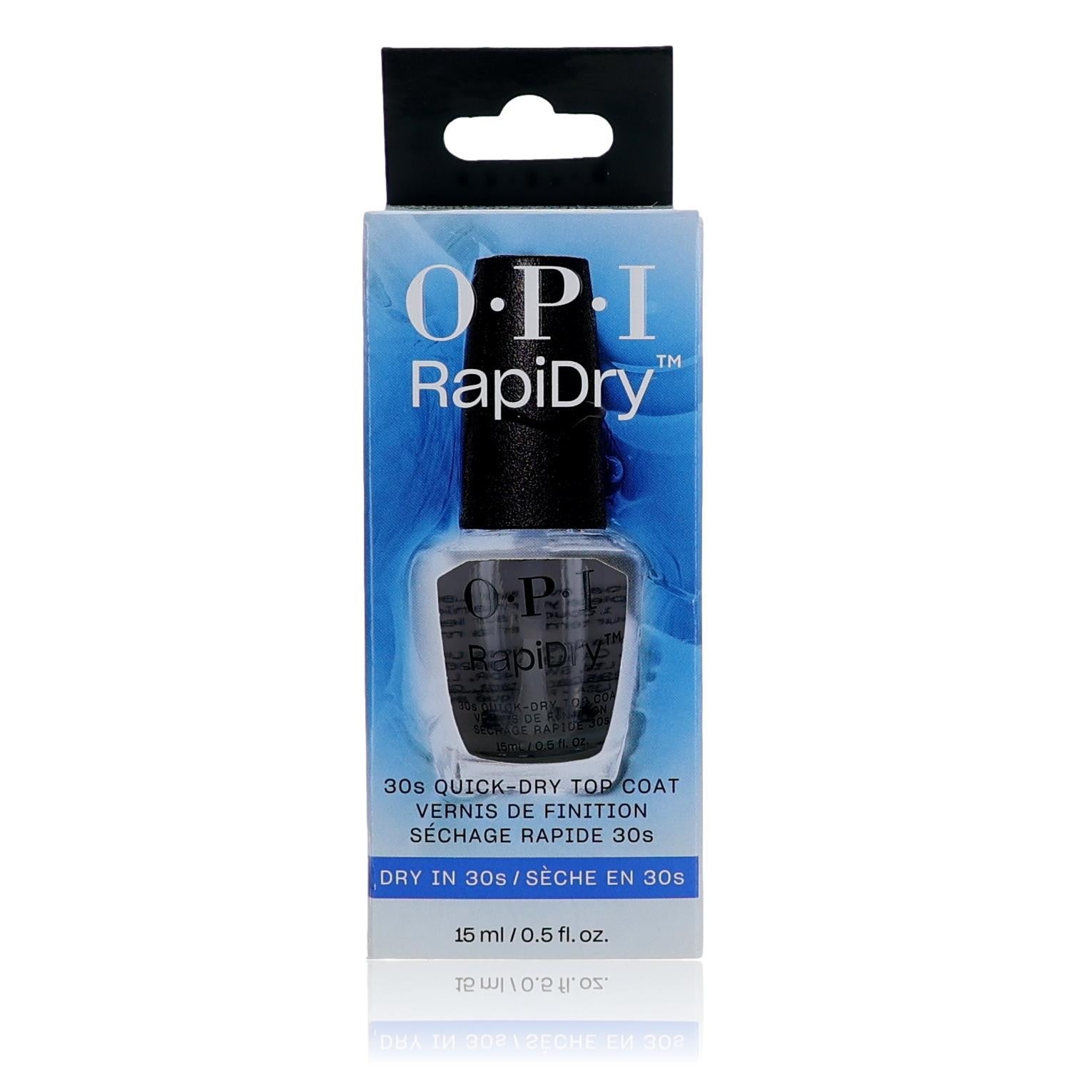 

OPI RapiDry от OPI, быстросохнущее верхнее покрытие 0,5 унции Opi, Clear/Transparent