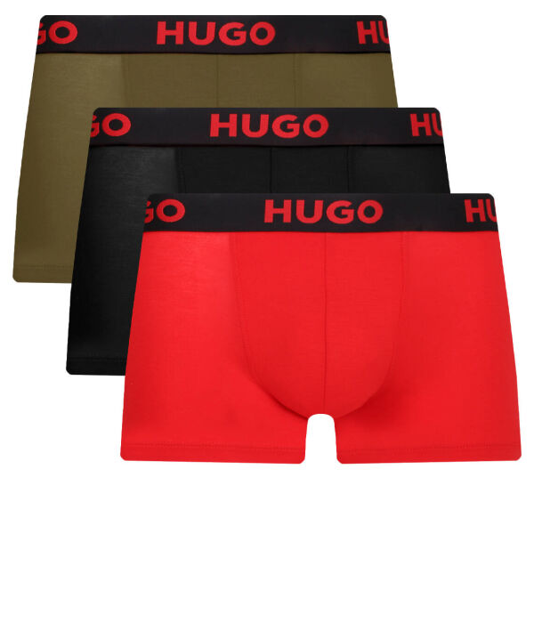 

Трусы мужские Hugo Bodywear боксеры 3 шт, мультиколор