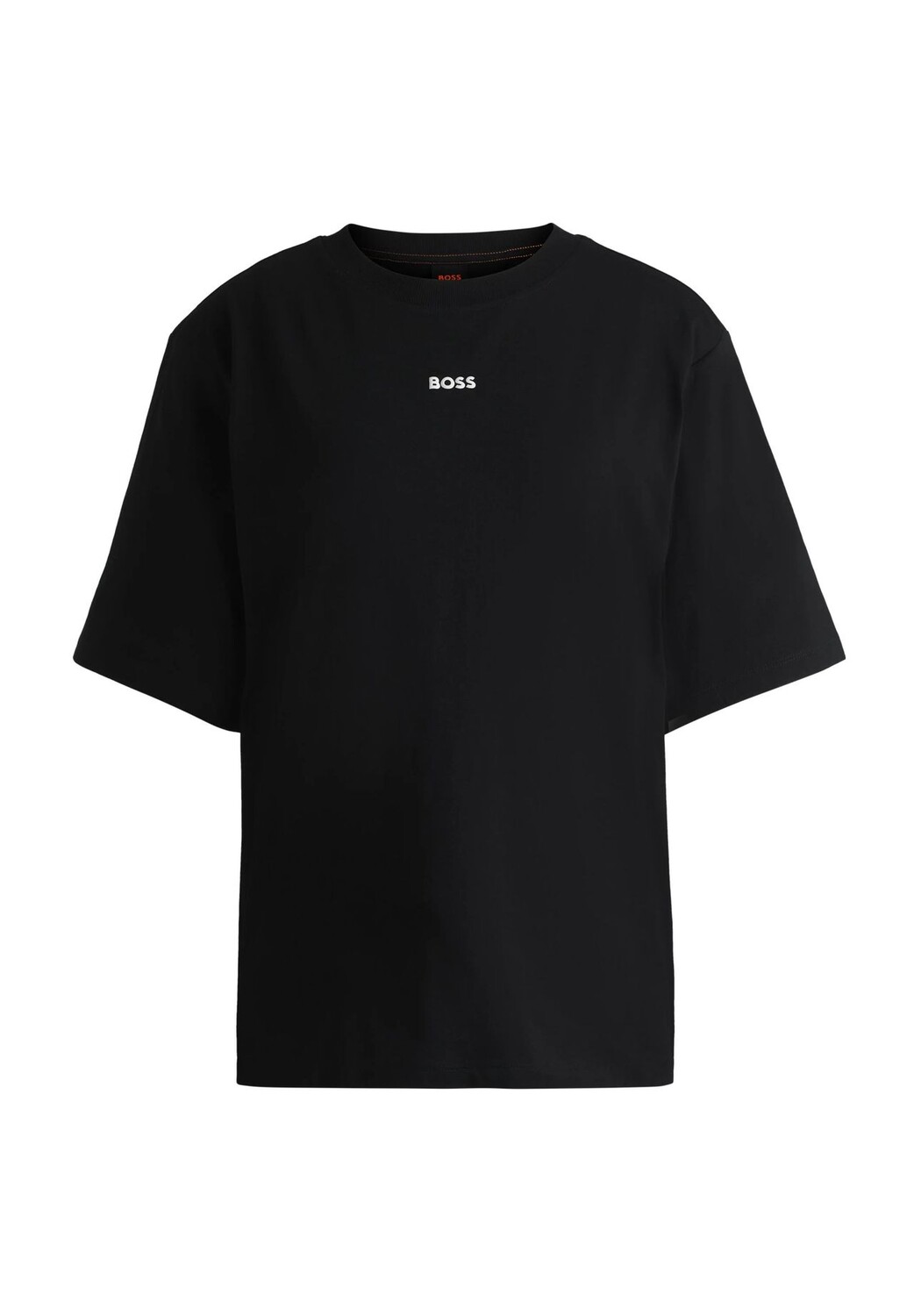 

Футболка, круглый вырез, логотип, для женщин BOSS Orange, цвет 001 Black