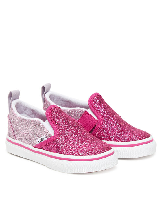 Тканевые кроссовки Slip-On V VN000D0SYLZ1 Vans, розовый — фото 2