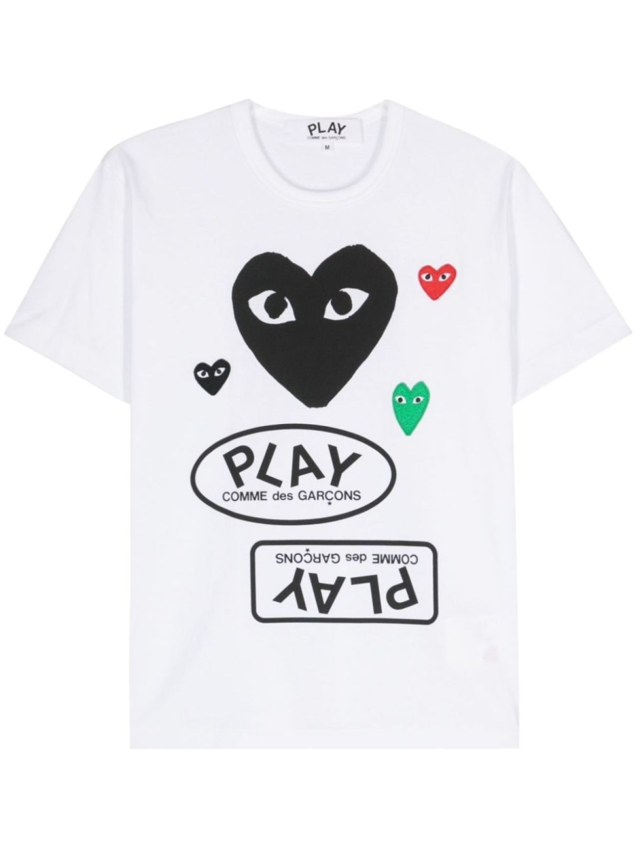 

Comme Des Garçons Play футболка с логотипом, белый