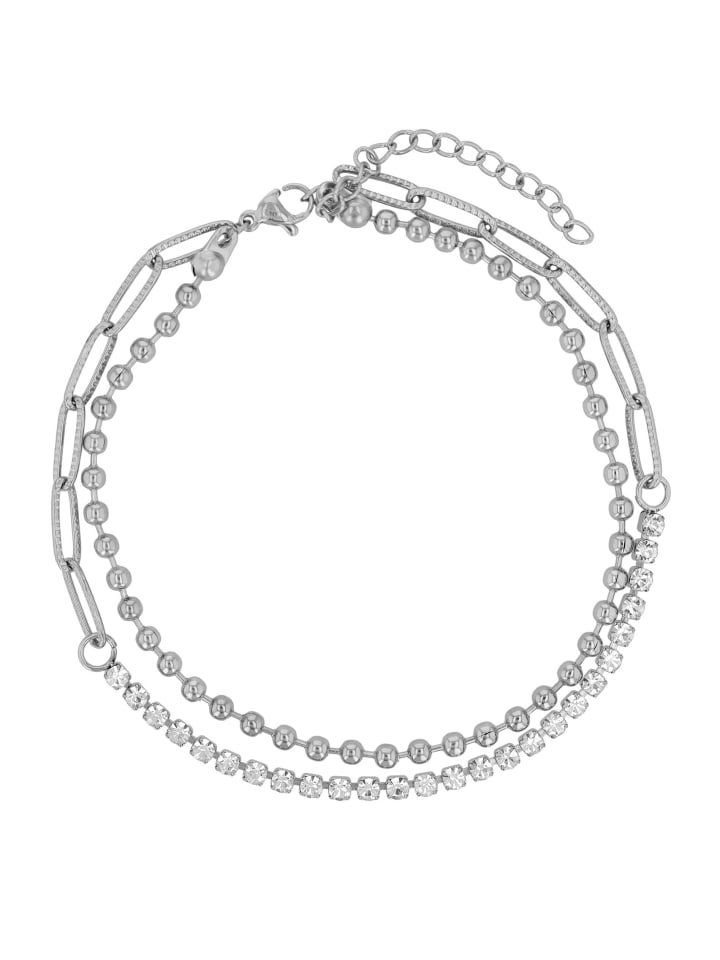 

Adeliás Женский браслет на лодыжку - из нержавеющей стали серебристого цвета