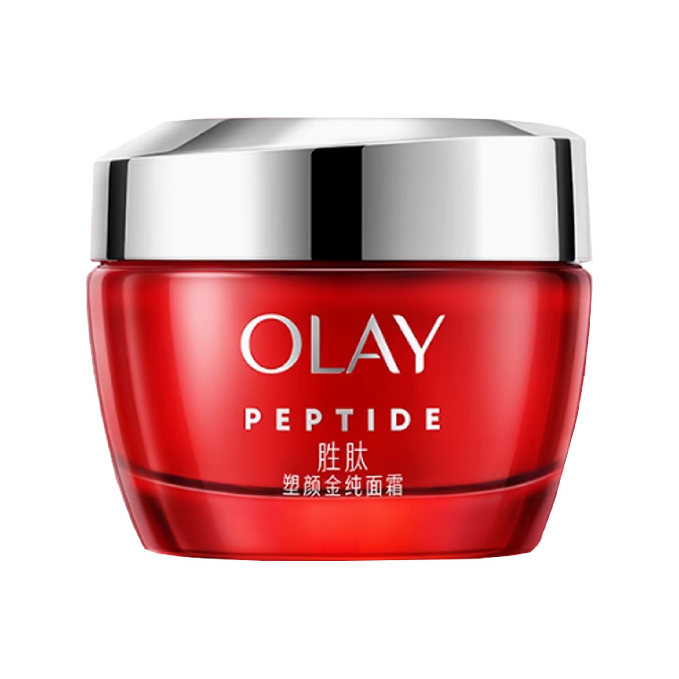 

Red Bottle Face Moisturizer & Cream Newborn Reshaping Gold Pure, Peptide Olay, 50g New Packaging