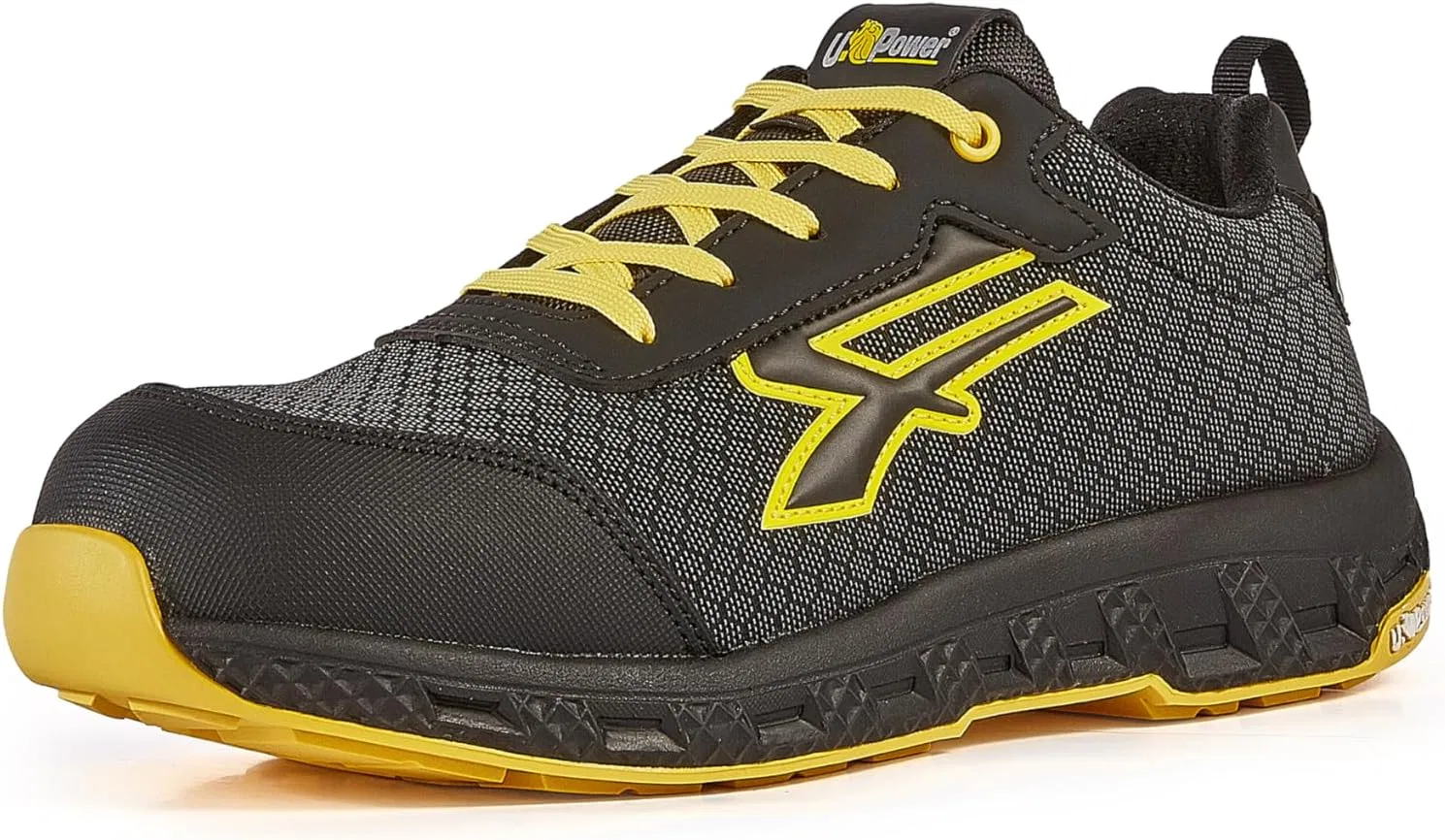 Мужские противопожарные туфли U Power Scarpe Antinfortunistiche Da Lavoro, Black Yellow