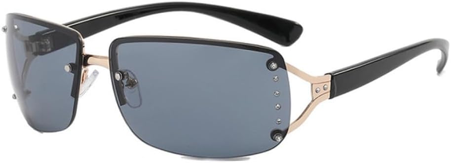 

Ретро-солнцезащитные очки с градиентным переходом для женщин, большие солнцезащитные очки с защитой от УФ-излучения UV400, модные очки в стиле хип-хоп MTZJH, Gold Black