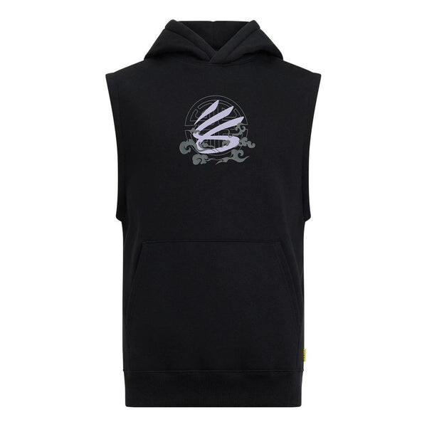 

Толстовка curry tour sleeveless hoodie 'black' Under Armour, черный