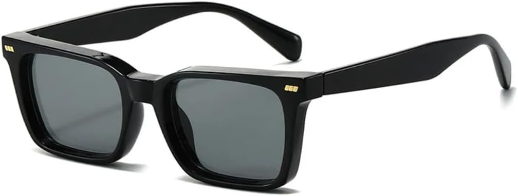 

Солнцезащитные очки с защитой UV400 | Маленькая оправа, панк-стиль, яркие линзы | Для женщин и мужчин, для занятий спортом на открытом воздухе и вождения DSVIGF, Black-black