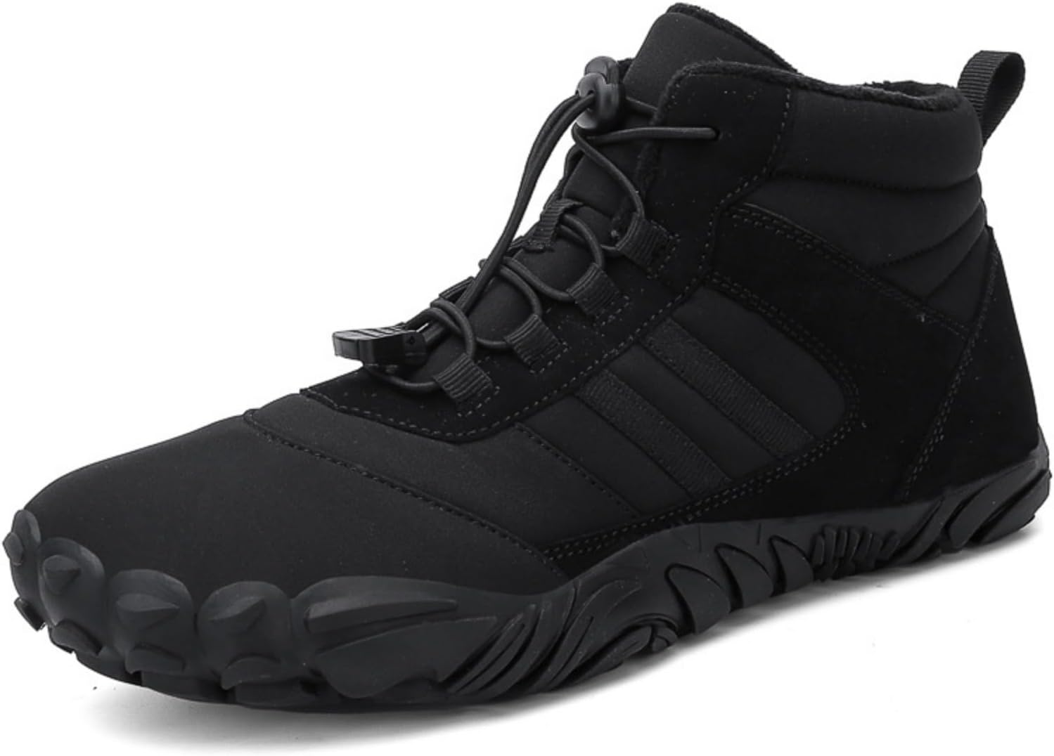 

Мужские и женские зимние ботинки, утепленные искусственным мехом водонепроницаемые ботинки Rianclud, черный