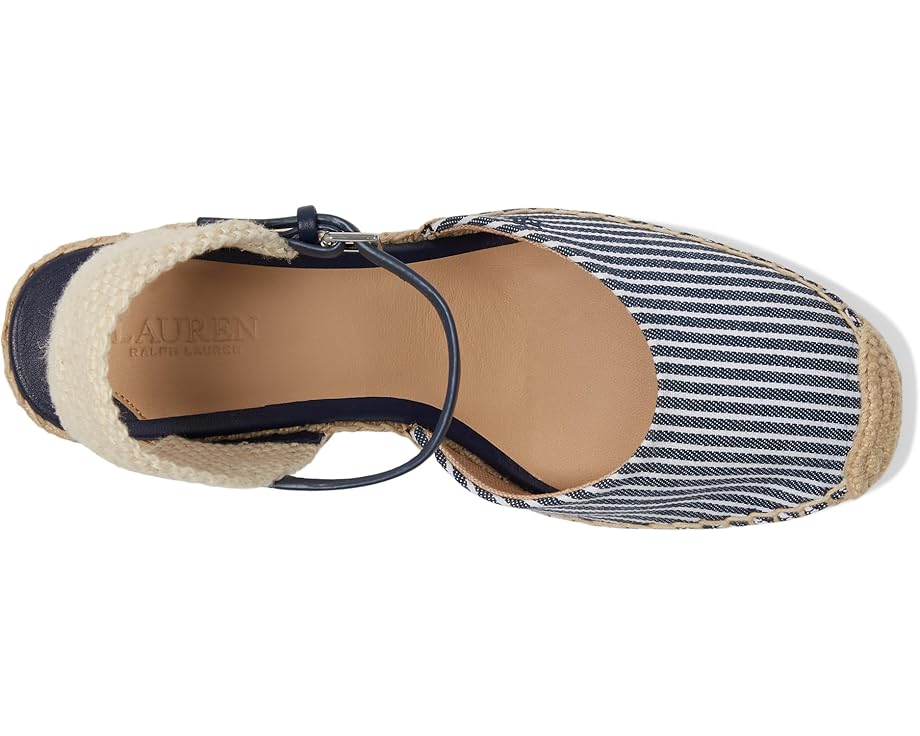 Туфли Lauren Ralph Lauren Robby Striped Canvas & Jute Espadrille, цвет Refined Navy/Natural/Refined Navy/Natural — фото 2
