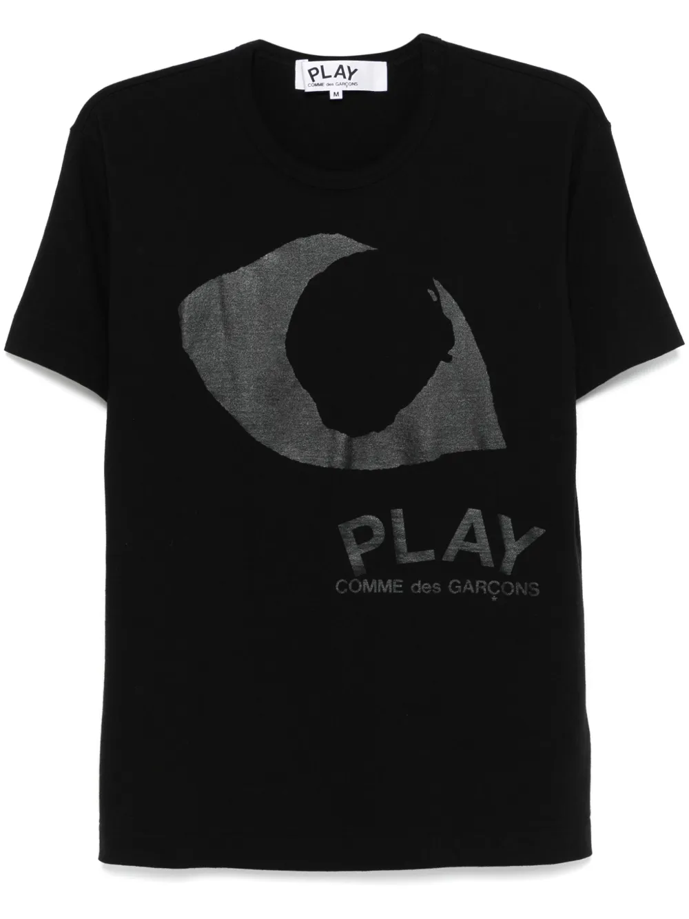 

Футболка с принтом Comme Des Garçons Play, черный