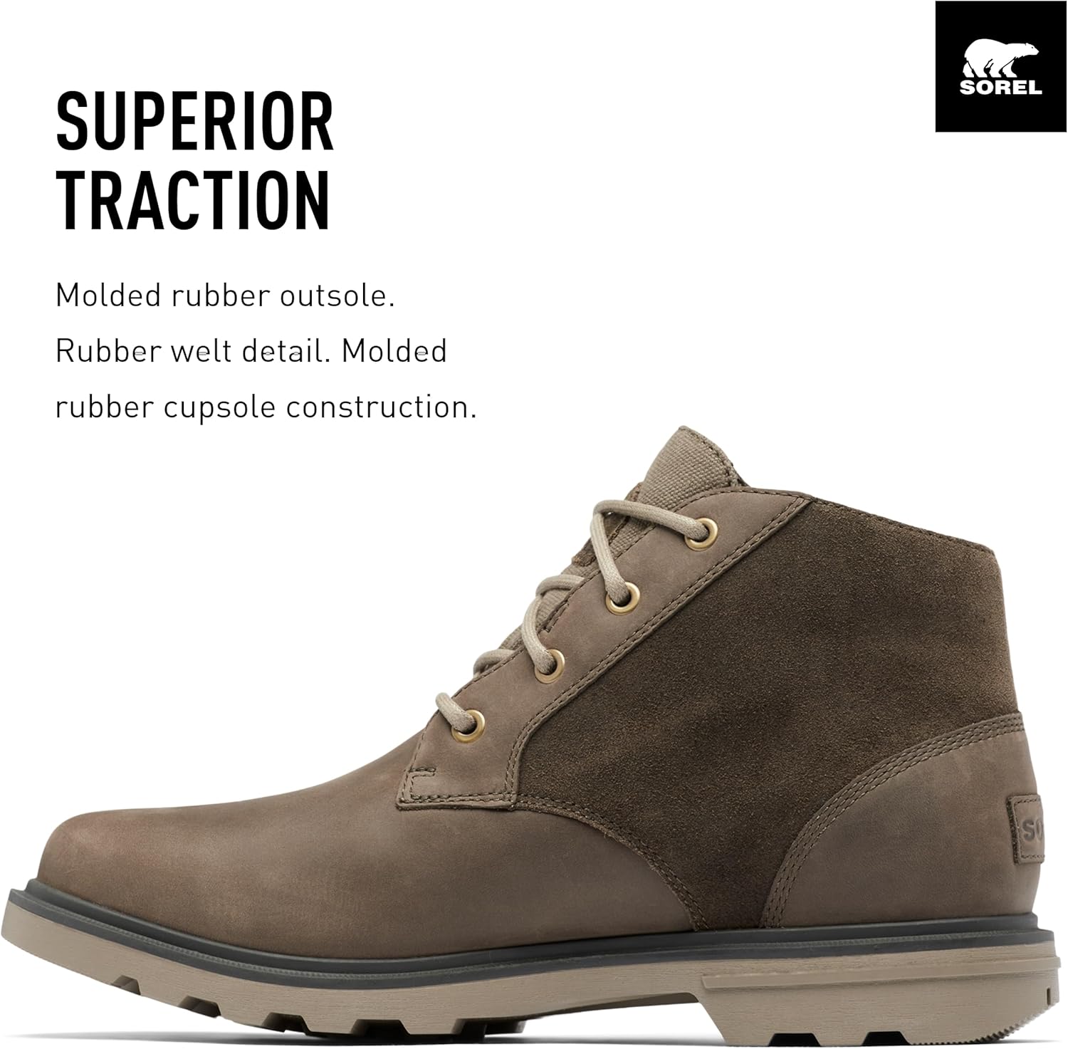 Мужские водонепроницаемые ботинки Sorel Carson Chukka, Major, Wet Sand — фото 3