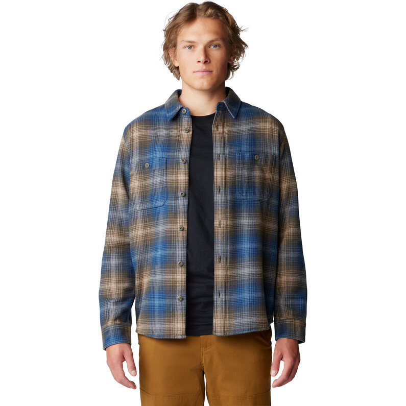 

Мужская плюшевая рубашка Mountain Hardwear, цвет Ridgeline Ombre Buffalo Check