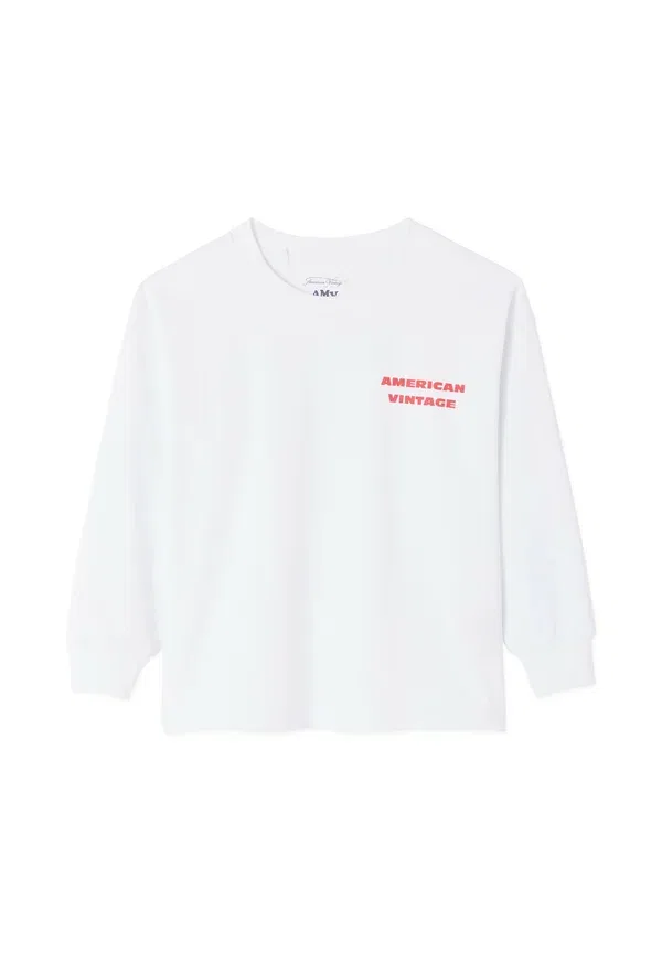 Футболка детская fizvalley long sleeved top American Vintage, белый