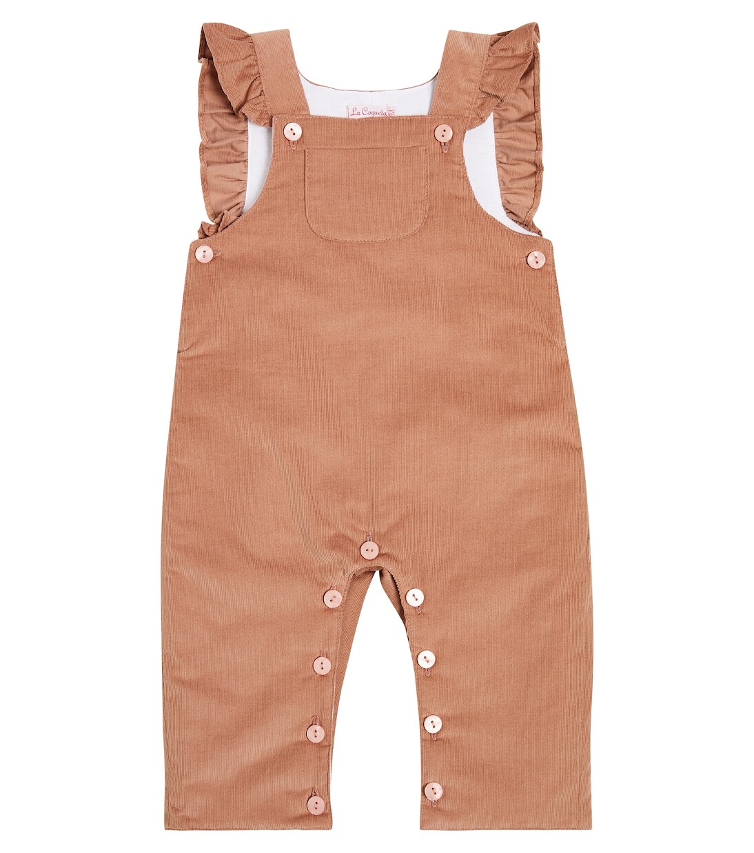 

Комбинезон baby delphina из хлопкового вельвета La Coqueta, розовый
