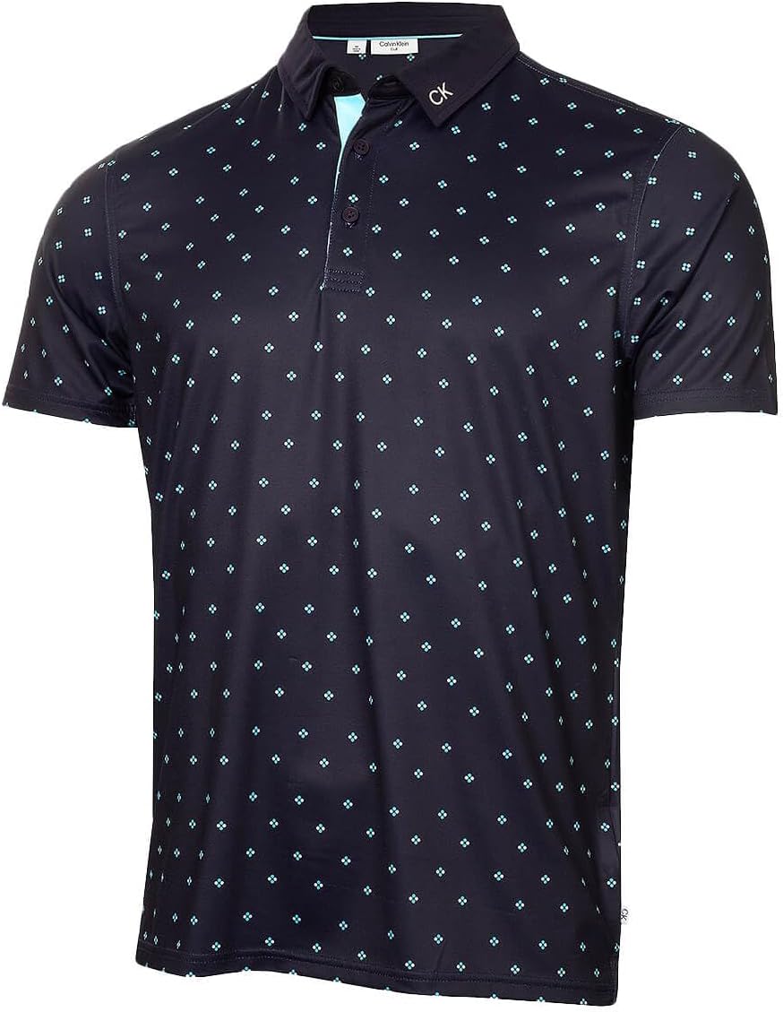 

Мужская влагоотводящая техническая рубашка-поло для гольфа Calvin Klein Riverton, Navy