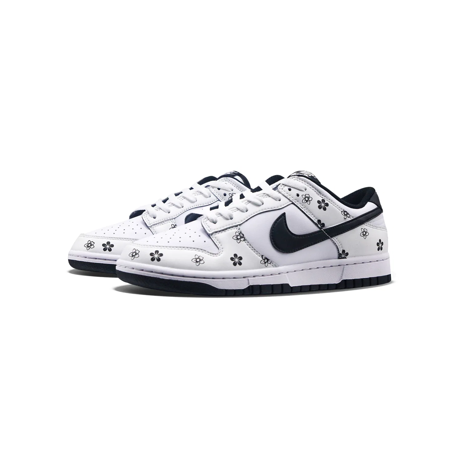 Кроссовки для скейтбординга Nike Dunk Floral Solitude белые — фото 4