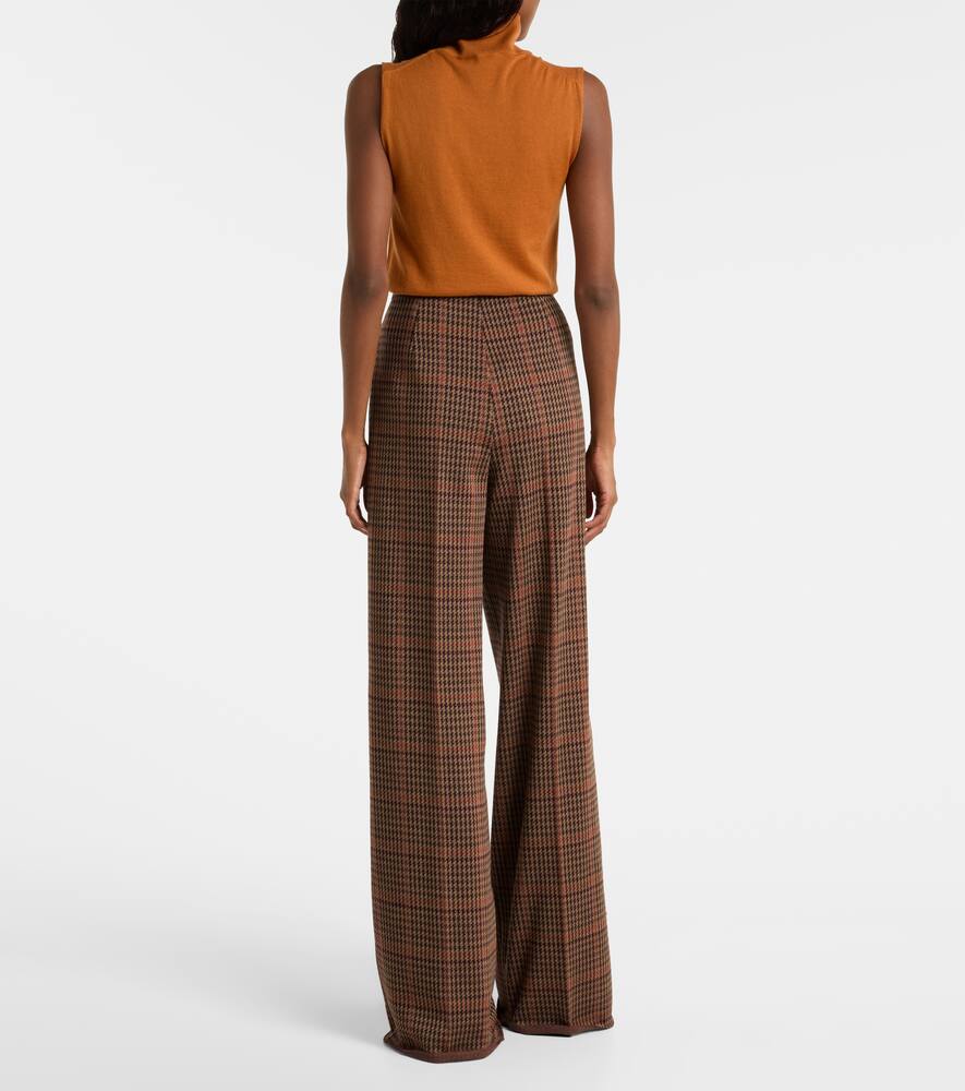 Брюки широкого кроя из шерсти и хлопкового джерси Max Mara, Galles — фото 3