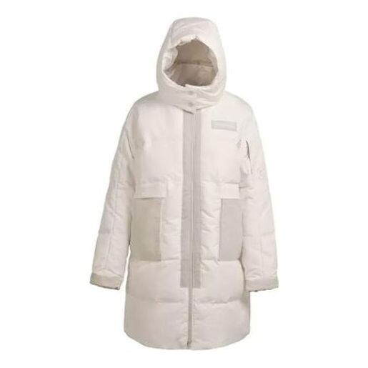 

Куртка counter climate long down jacket 'beige' Converse, бежевый