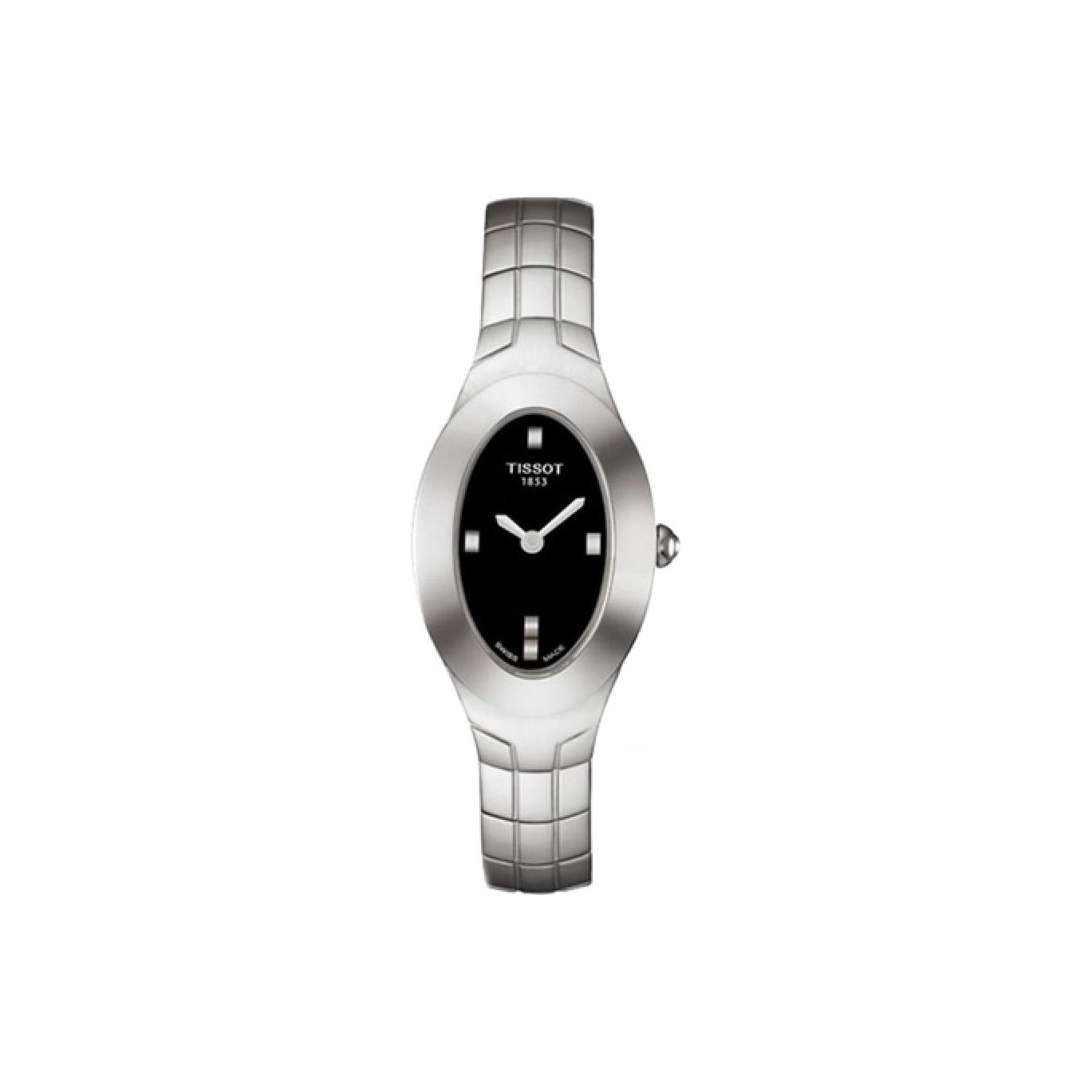 

TISSOT Часы Quartz Movement Women's Watch Watch 38*21mm Black Dial Stainless Steel Case Stainless Steel Watchband, Black Dial