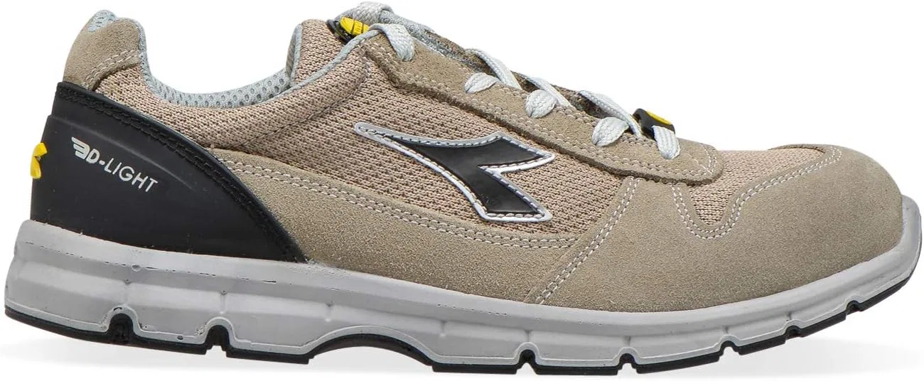 Рабочие кроссовки Utility Diadora - низкие рабочие кроссовки Run Text Low S1P SRC ESD для мужчин и женщин, Beige