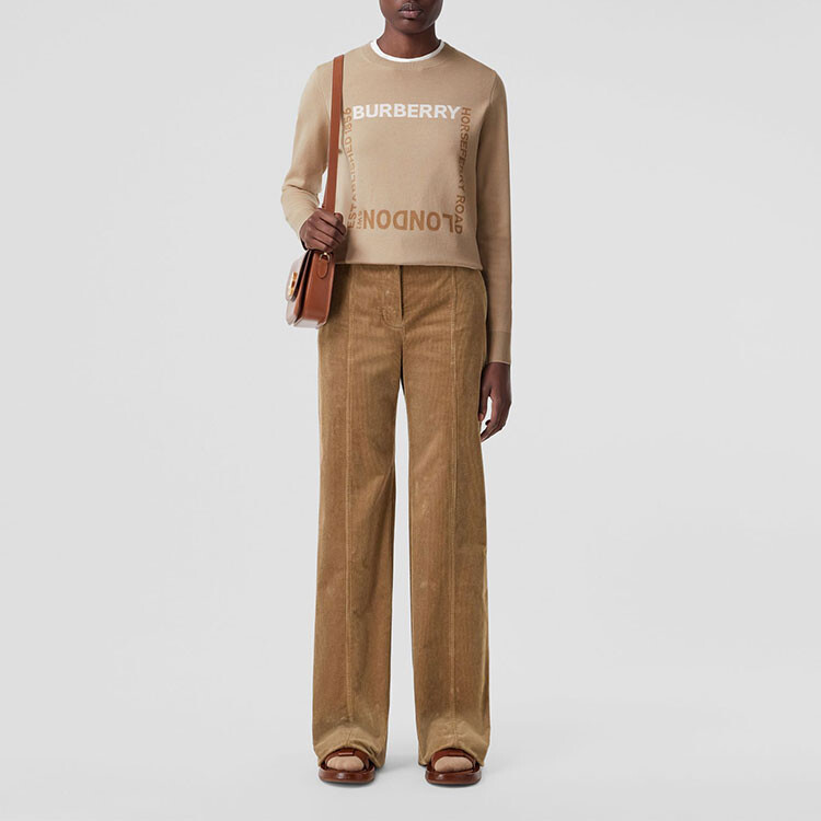 Толстовка Burberry Horseferry Square Sweater, желто-коричневый — фото 2
