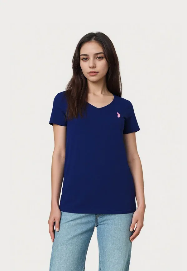 Футболка с коротким рукавом U.S. Polo Assn., темно-синяя