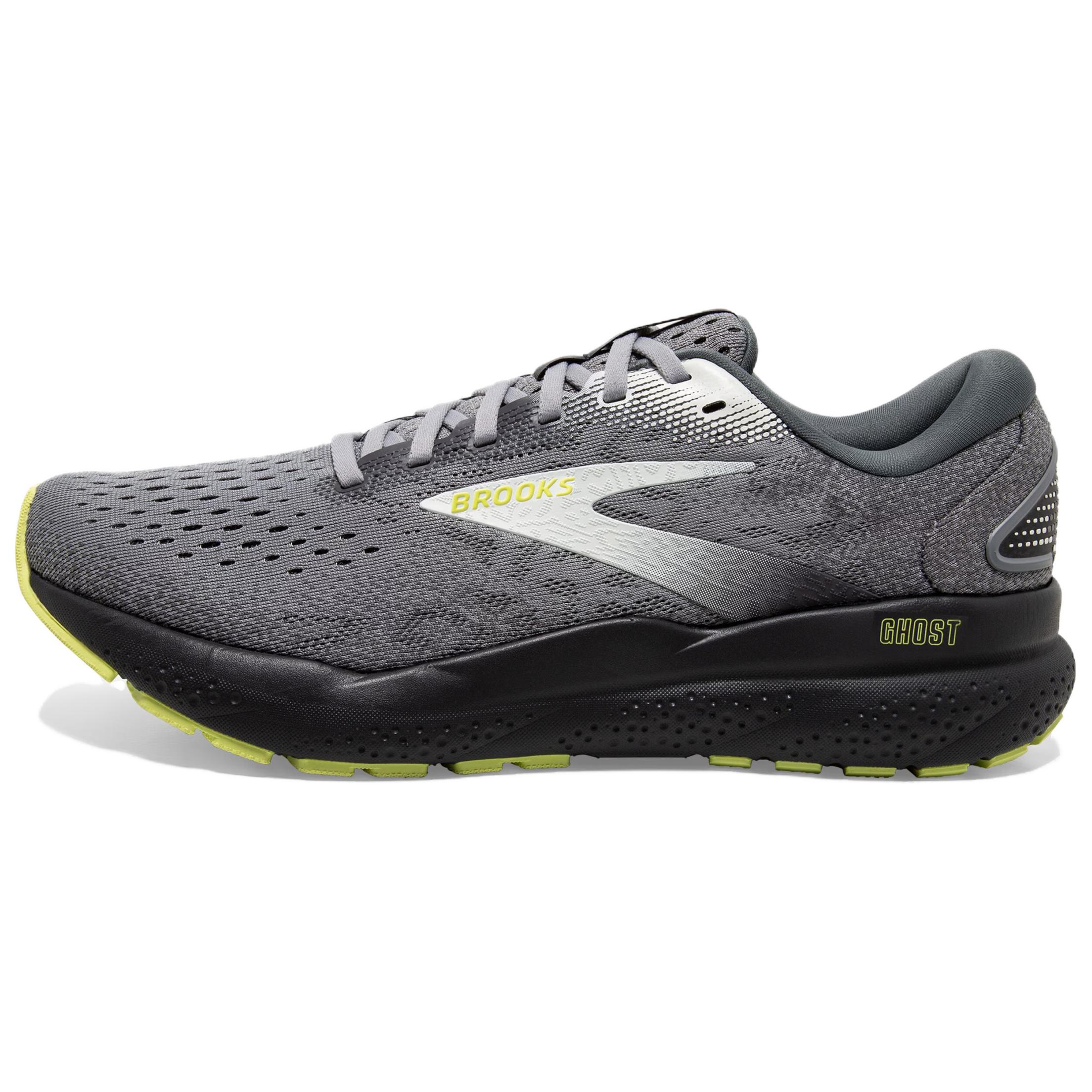

Кроссовки Ghost 16 Anti Slip с низким верхом, износостойкие, мужские, серые Brooks, Gray