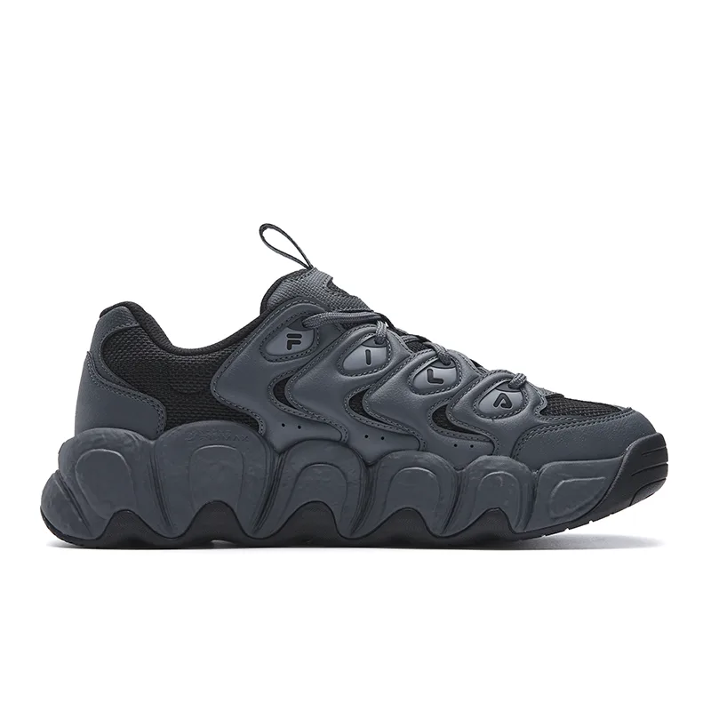 FILA Кроссовки мужские CROISSANT 1S с амортизацией, износостойкие, легкие, на низкой подошве, цвет shadow black gray — фото 3