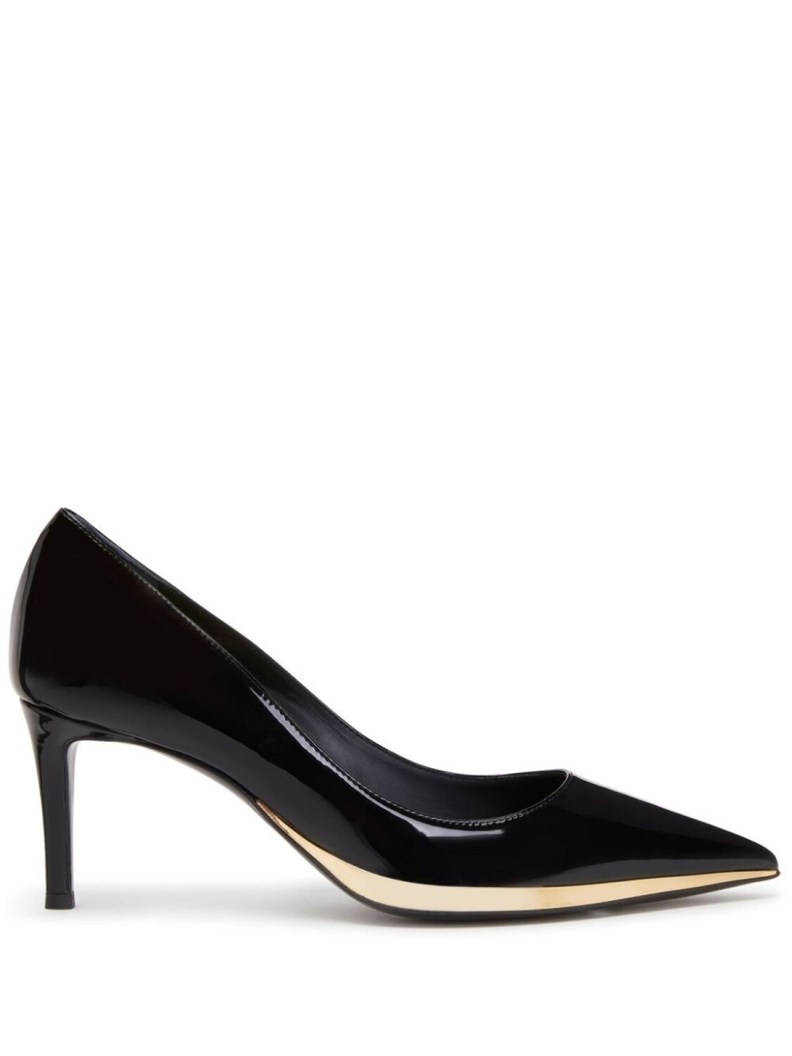 

Giuseppe Zanotti туфли-лодочки с эффектом металлик, черный