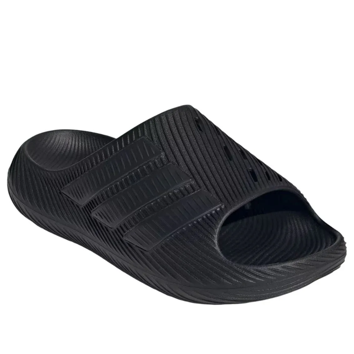 Шлепанцы Adidas Purechill 'Black Carbon' — фото 4
