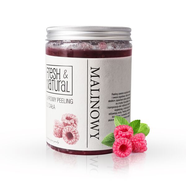 

Малиновый сахарный скраб для тела, 1000 г Fresh & Natural