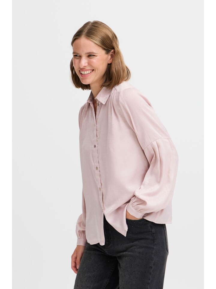 

Блуза b.young Langarmbluse BYHALLE SHIRT - 20815859 glänzende Bluse mit Strass-Details in