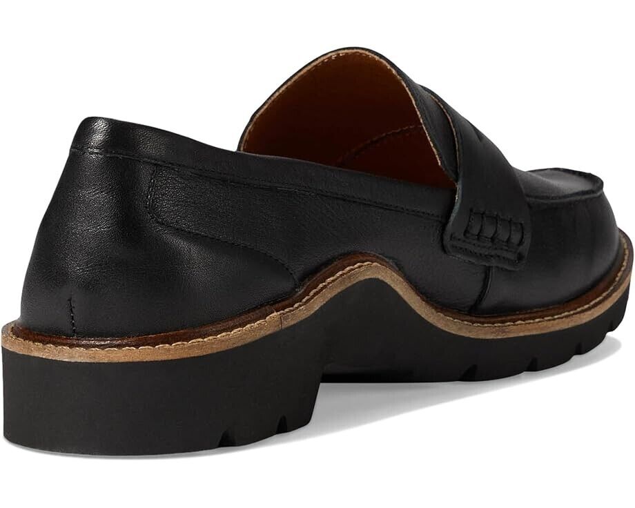 Aetrex Collette Flat Женские США 11.5-12 Черные Кожаные Лоферы Без Шнуровки FZP579 — фото 4