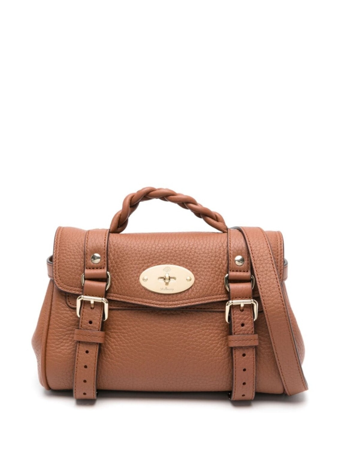 

Mulberry мини-сумка-тоут Alexa из кожи, коричневый