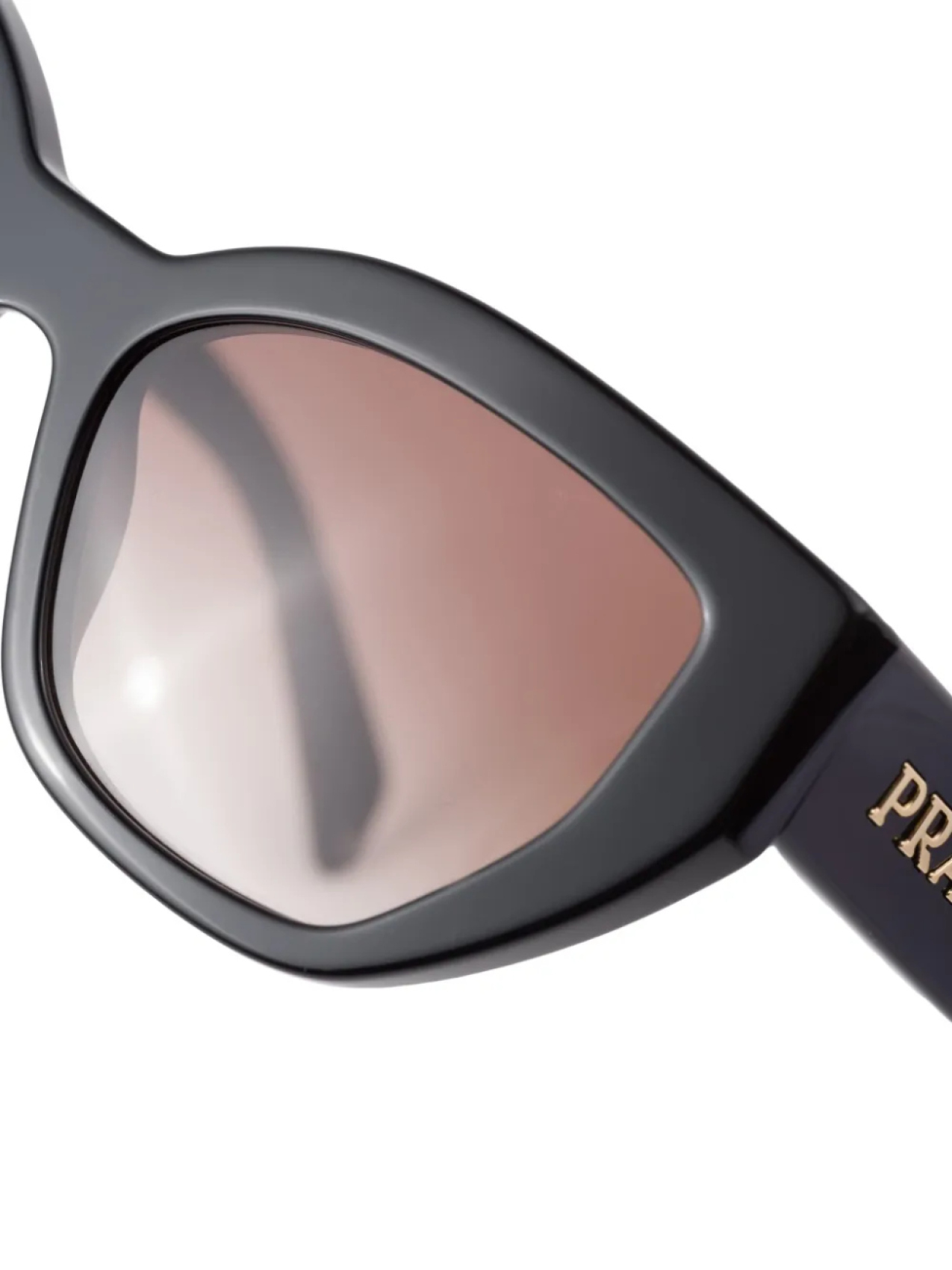 Prada Eyewear oversize-frame солнцезащитные очки, черный — фото 4