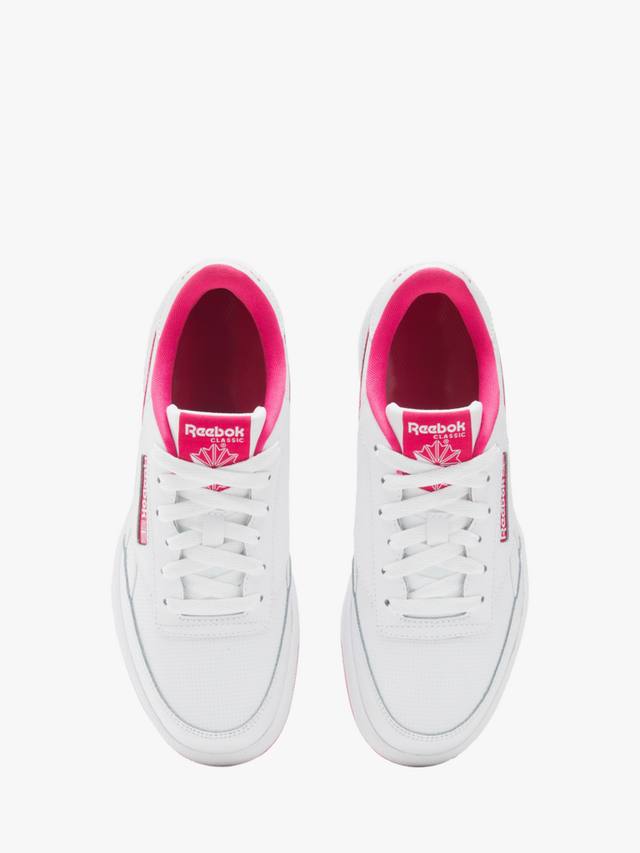 Детские кроссовки Club C Revenge Reebok, White/Pink — фото 2