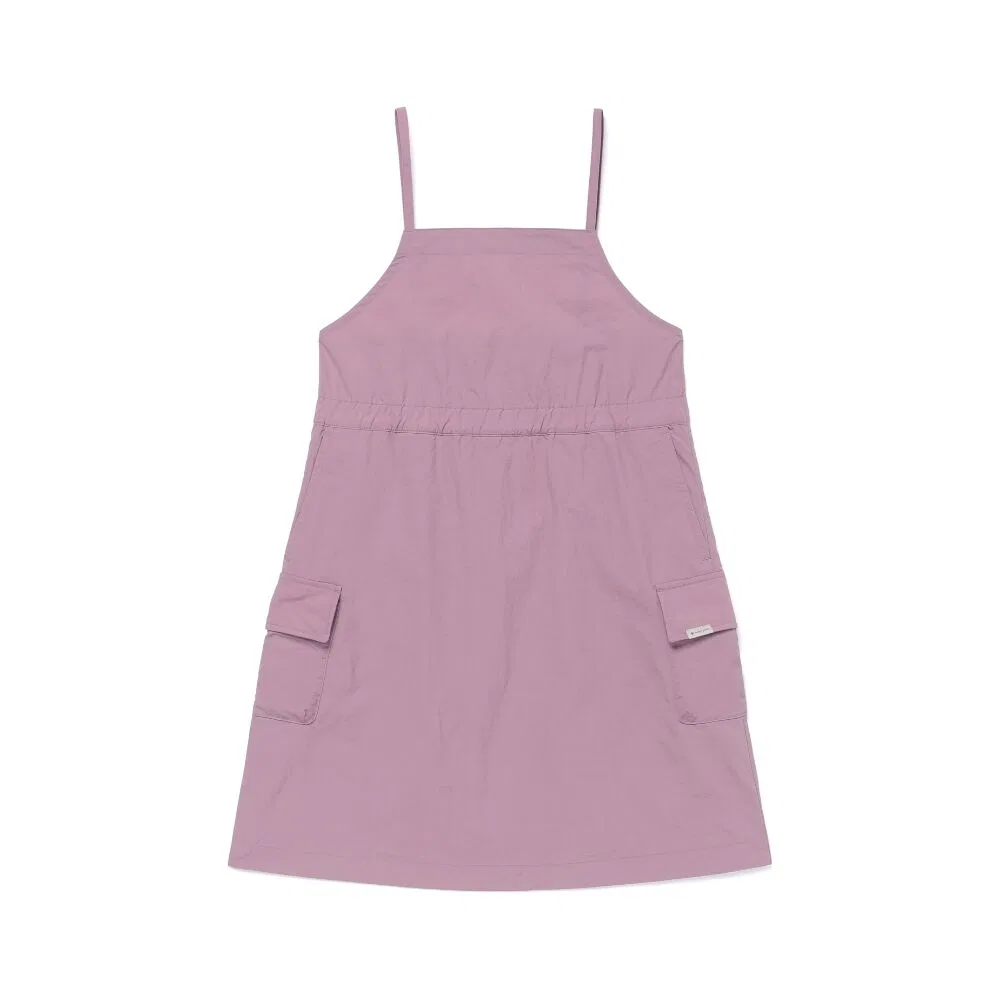 Детское платье без рукавов из таслана фиолетовое от Snowpeak Apparel Kids — фото 2