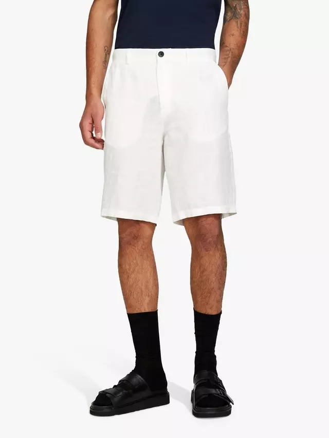 

Шорты SISLEY Linen Bermuda, белый