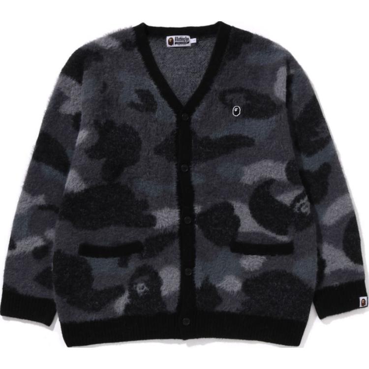 Вязаный свитер мужской A BATHING APE, черный