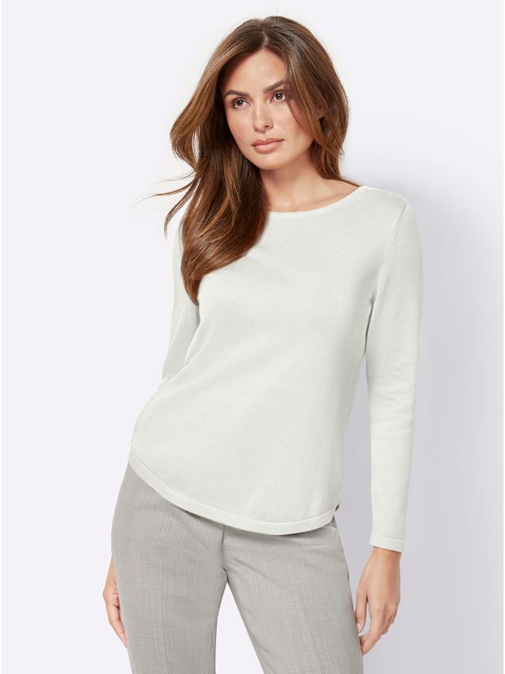 

Свитер с круглым вырезом в оттенке белого WITT WEIDEN