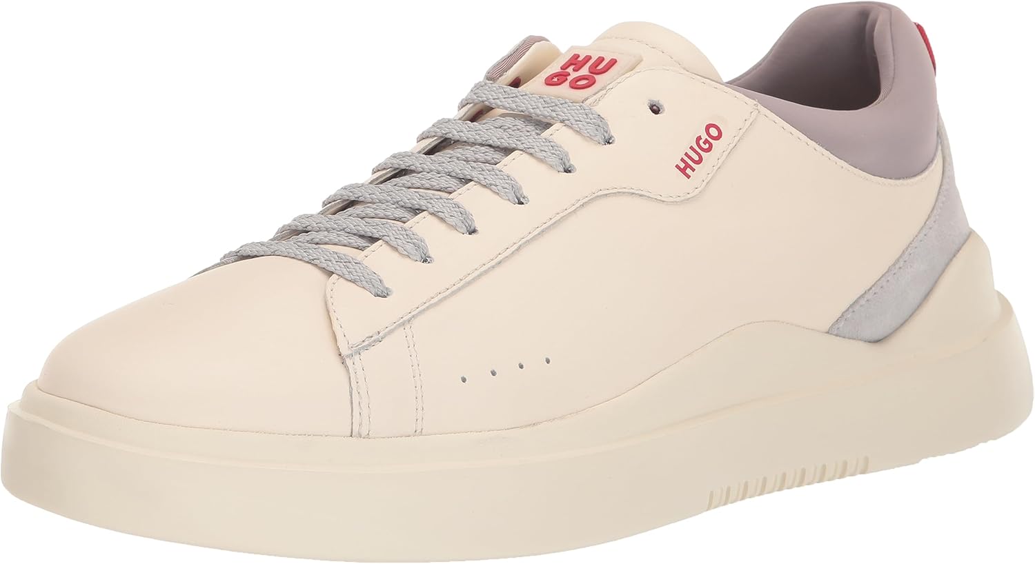 

Кроссовки Hugo Mens Cupsole из кожи на шнуровке, белый