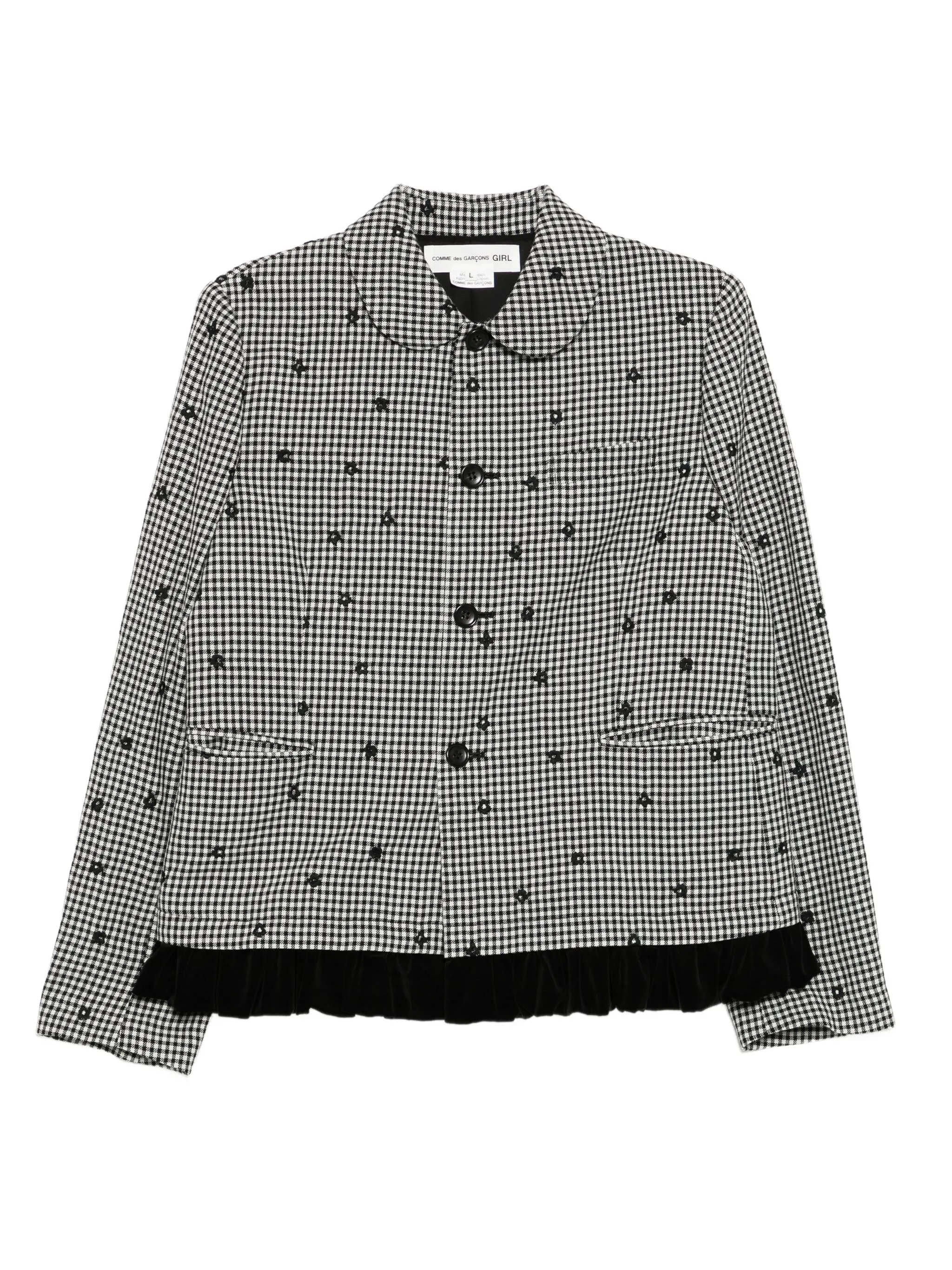 

Жакет в клетку Comme Des Garçons Girl, черный