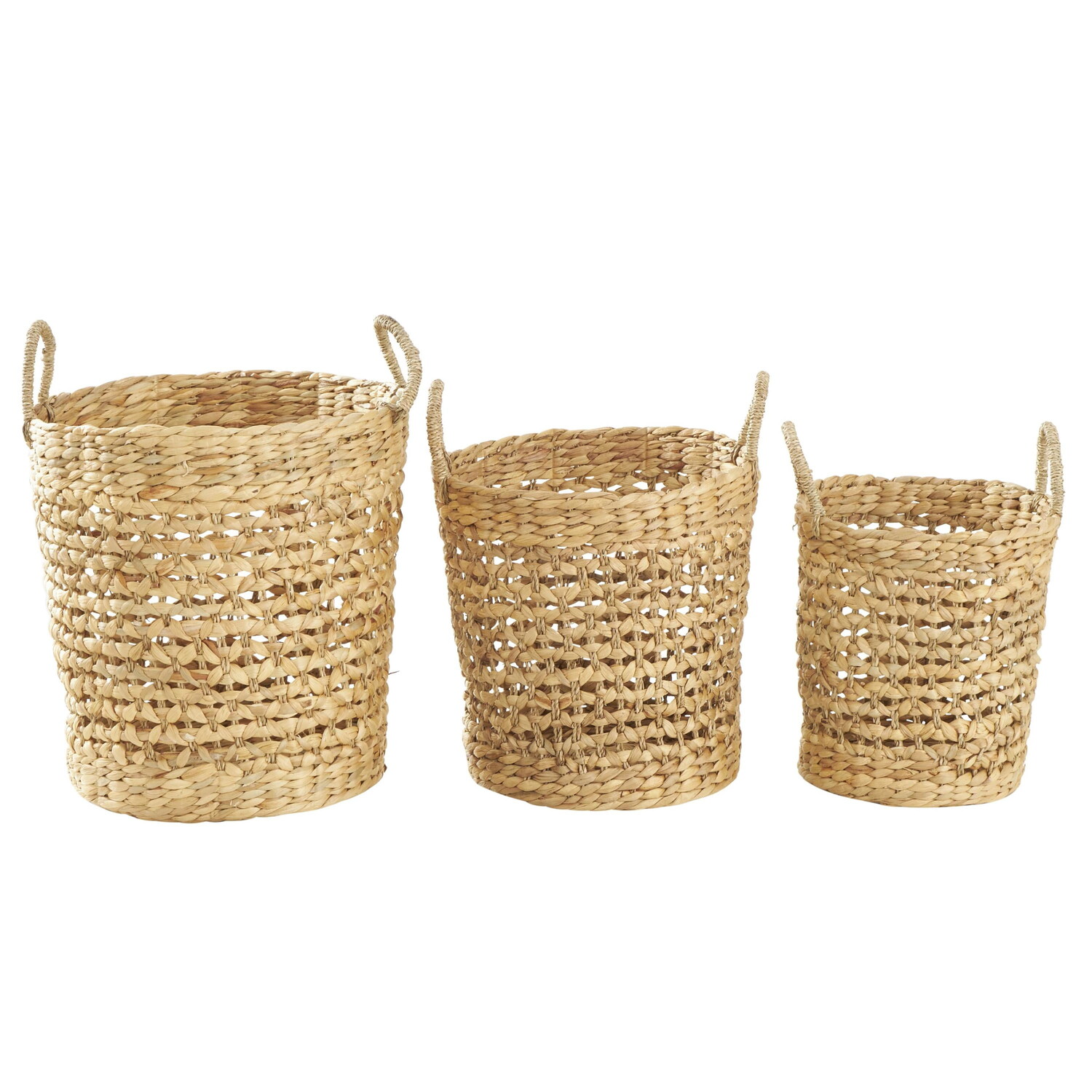 

Корзина плетеная DecMode Coastal Handmade Woven Solid Round S/3, коричневый