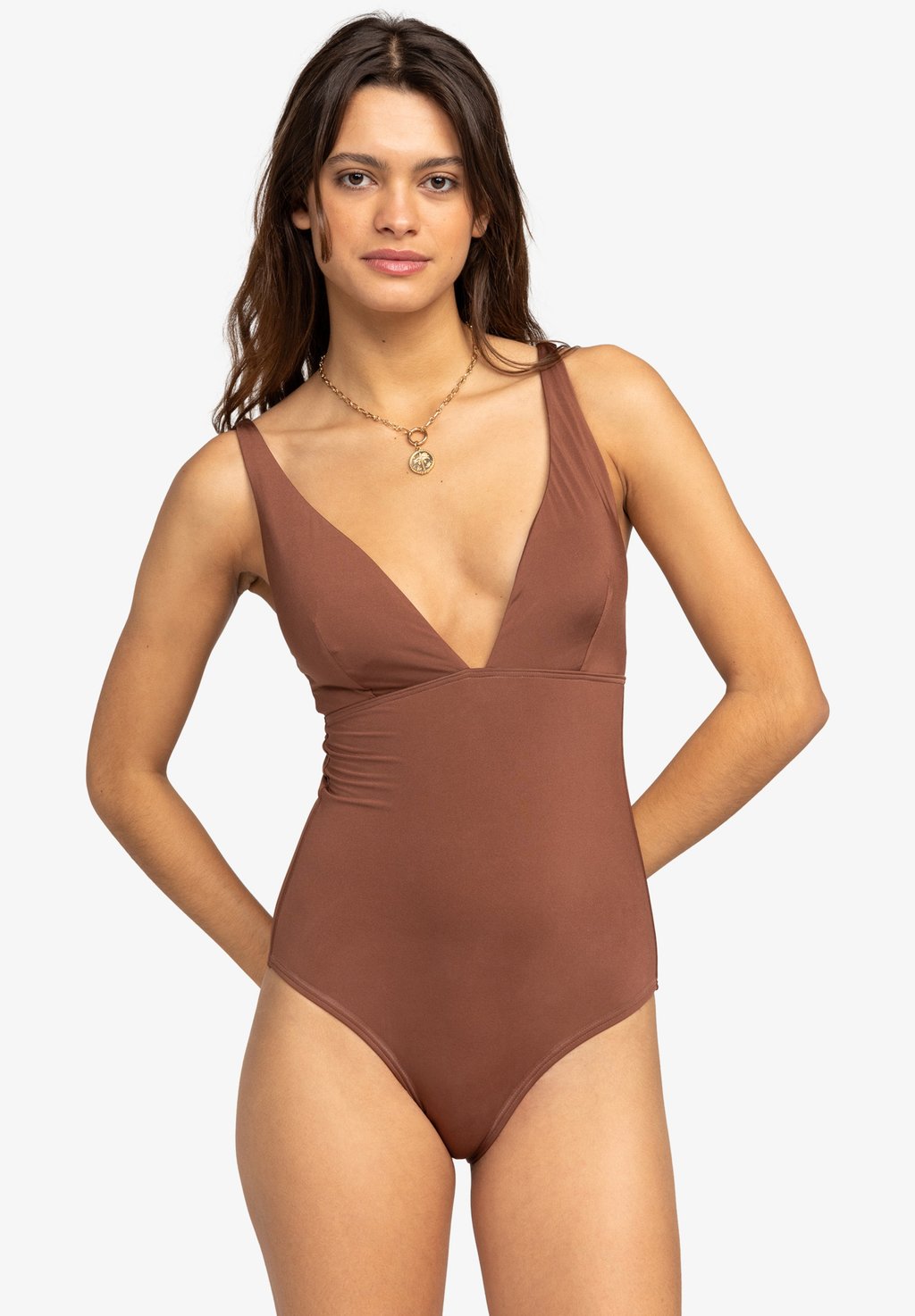 

Купальник SILKY ISLAND HIGH LEG Roxy, коричневый