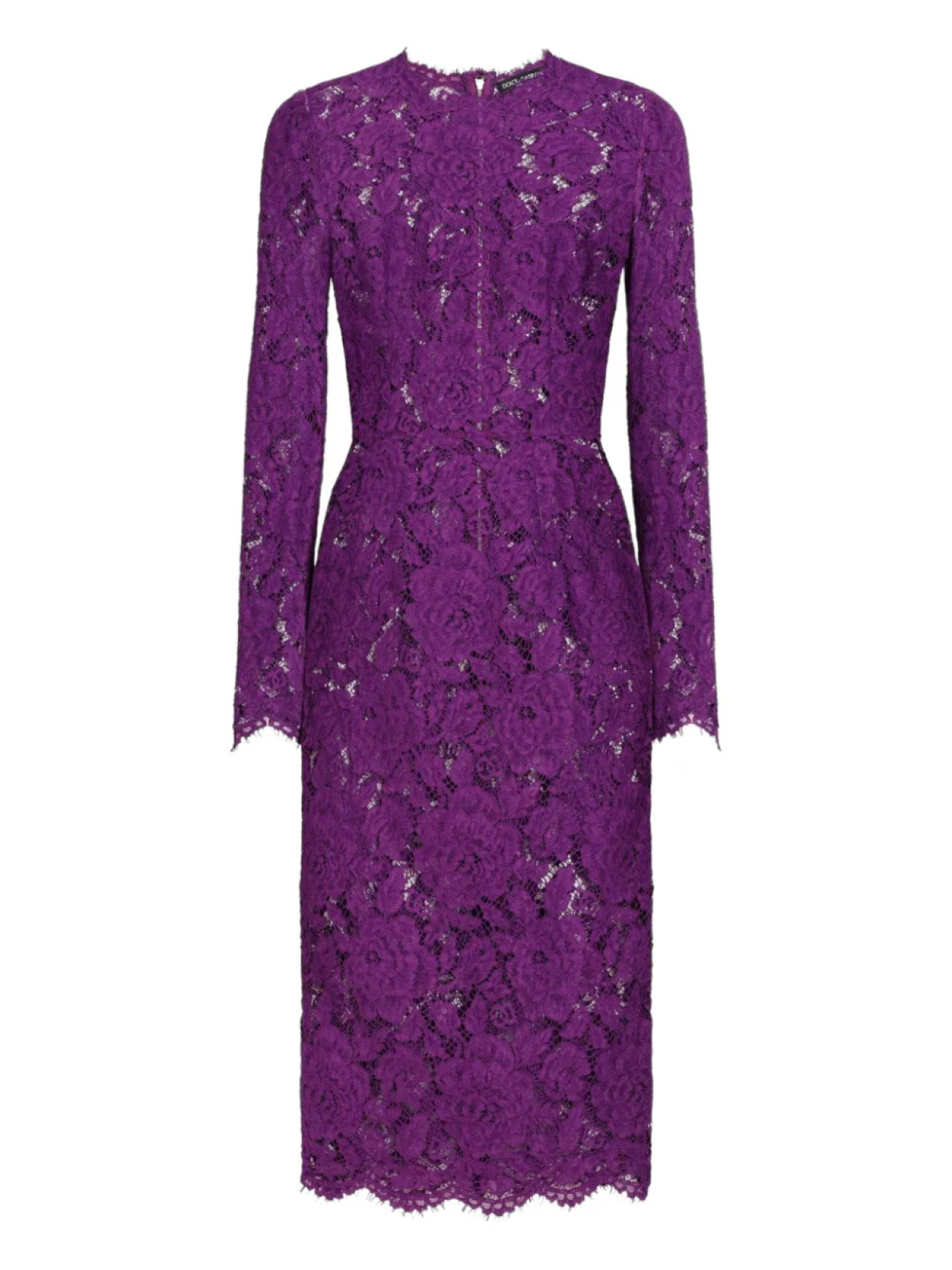

Dolce & Gabbana кружевное платье Cordonetto, фиолетовый