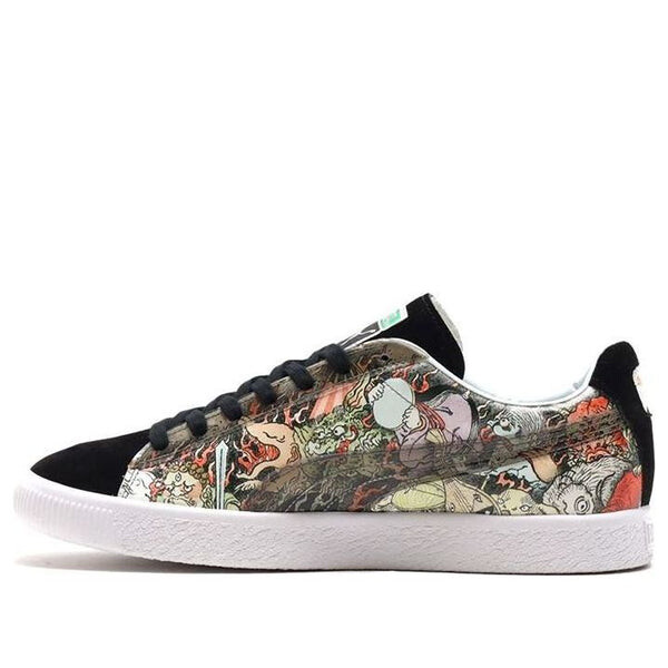 

Кроссовки three tides tattoo x atmos x suede 'black white' Puma, черный