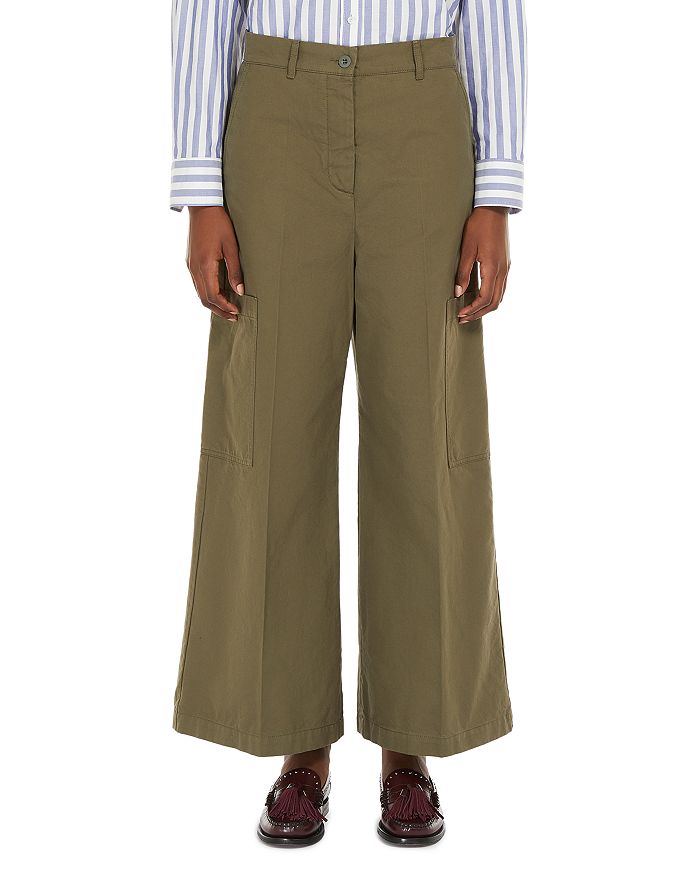 

Укороченные широкие брюки Quiz Weekend Max Mara, зеленый