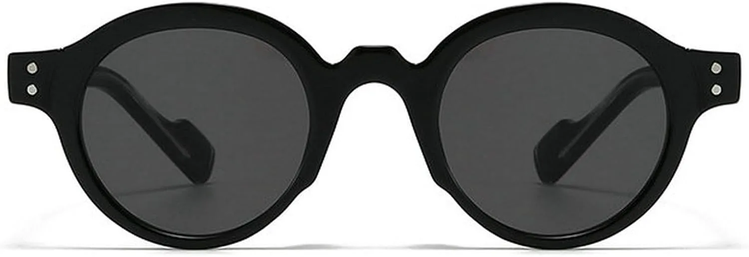 

Классические круглые солнцезащитные очки COTIA для женщин и мужчин, ретро, ​​маленькая оправа, элегантный стиль, солнцезащитные очки для активного отдыха, Black