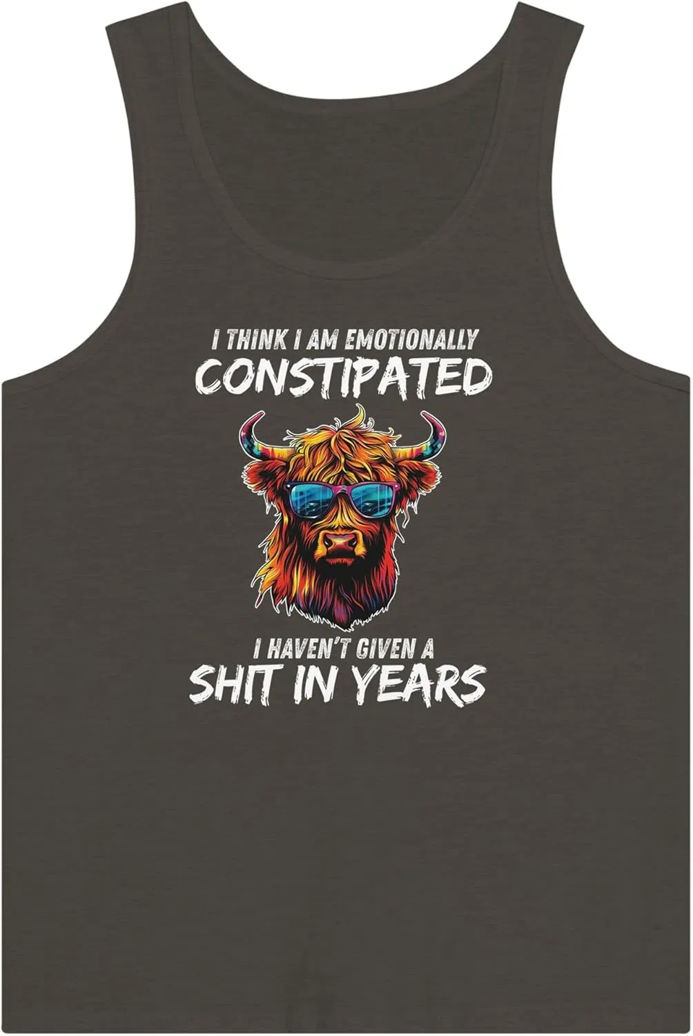 Майка Emotionally Constipated, Triblend Black Heather