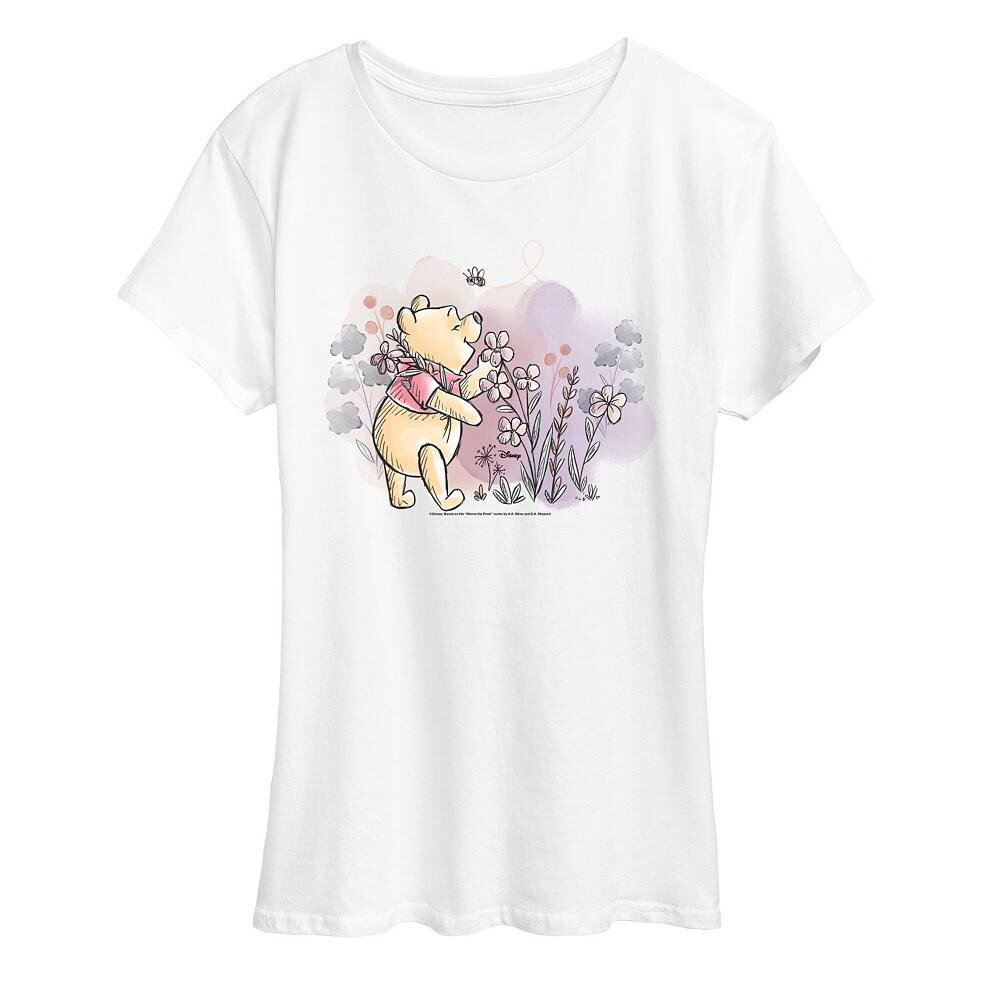 

Женская футболка с цветочным рисунком Disney's Winnie The Pooh, белый